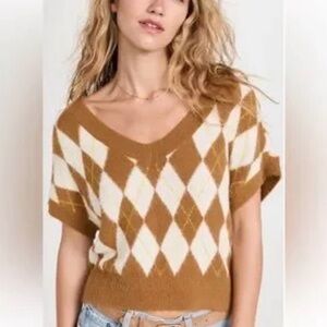 Free People Through The Motions Argyle Vest